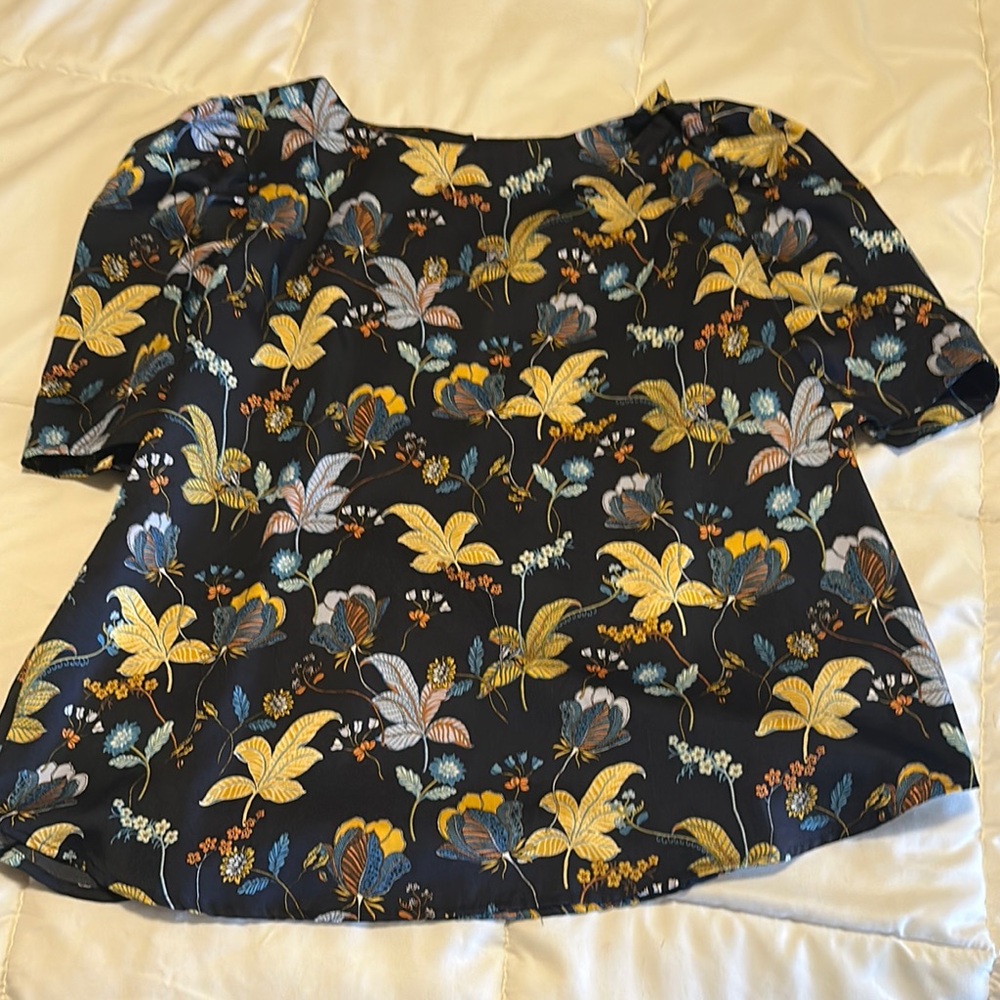 Floral Print Silky Blouse